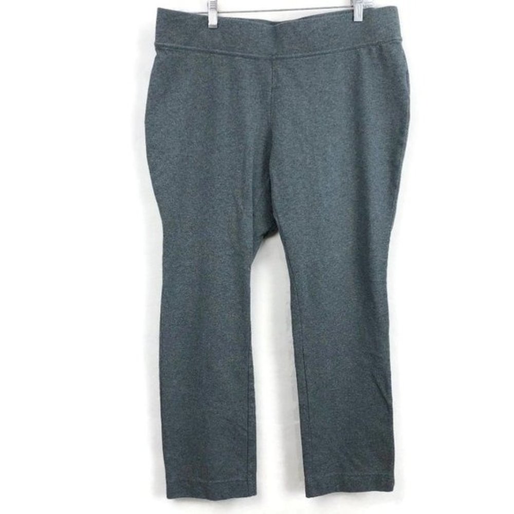 Lands End Pet LG 14/16 Gray Taper Leg Knit Pants